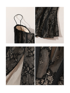 lacemadeMidnight Lace Illusion Dress