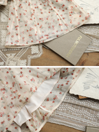 Floral Elegance Blossom Vintage Chiffon Dress