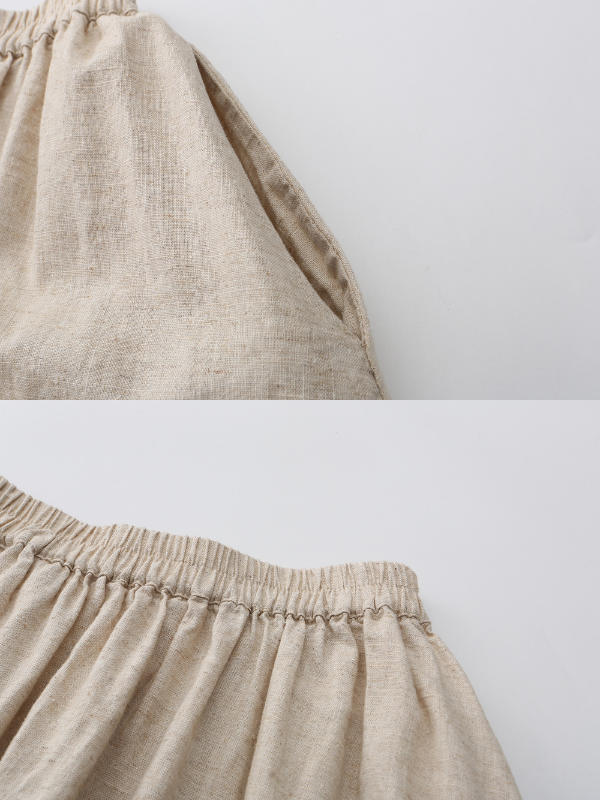 Linen Lace Garden Blouse and Skirt