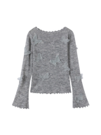 Whispering Butterfly Soft Knit Top
