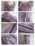 Twilight Garden Sheer Floral Ruffle Dress