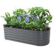 YoYoBloom 17" Tall 5' x 2' Metal Raised Garden Bed (4-in-1) | Upgrade 2.0 Knee-High Design image 19