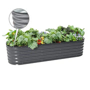 YoYoBloom 17" Tall 6.5' x 2' Metal Raised Garden Bed (6-in-1) | Upgrade 2.0 Knee-High Design image 24