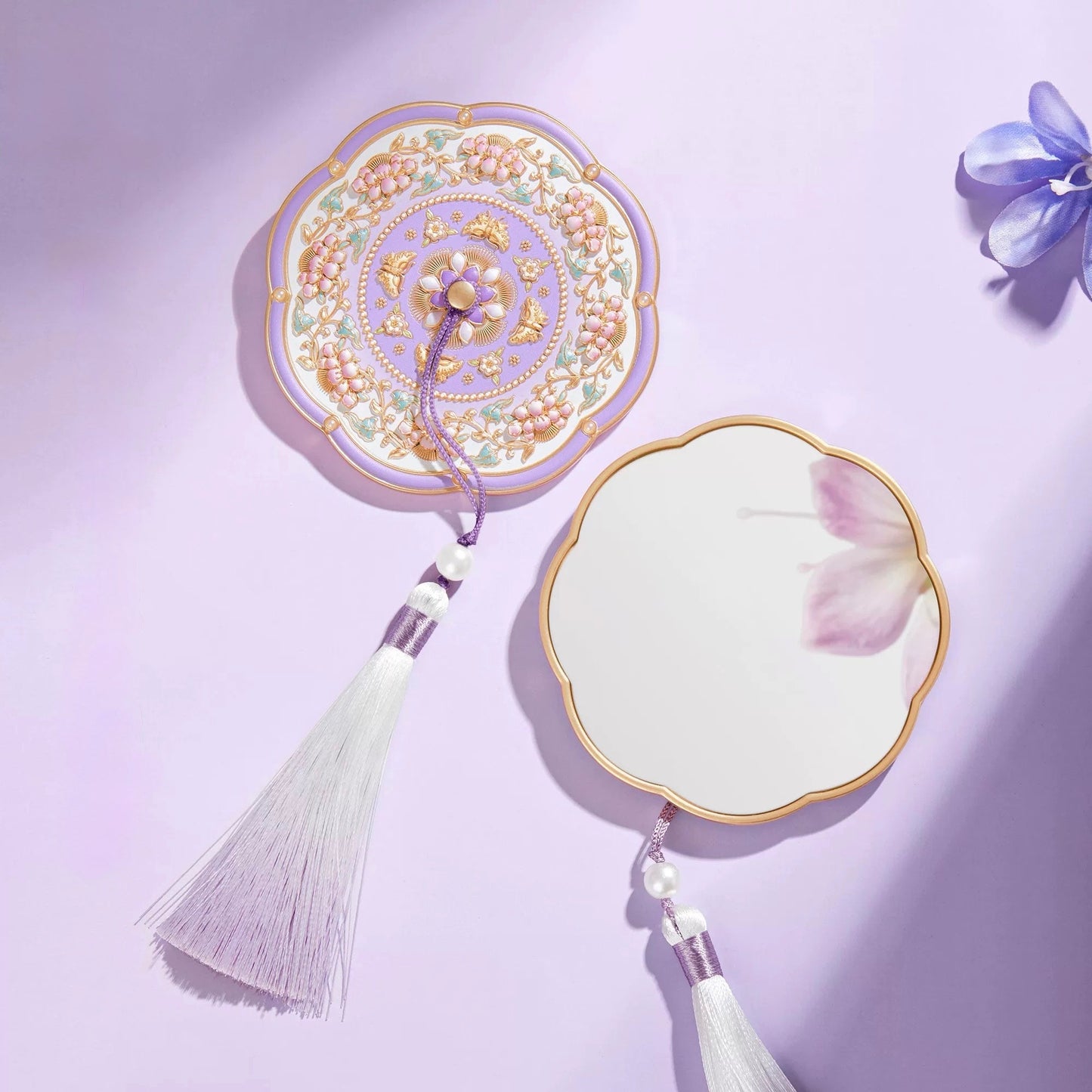 Lavender Glow Pocket Mirror