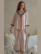 Enchanted Lace-Trim Pajama Set