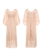 Golden Goddess Satin Lace Dress
