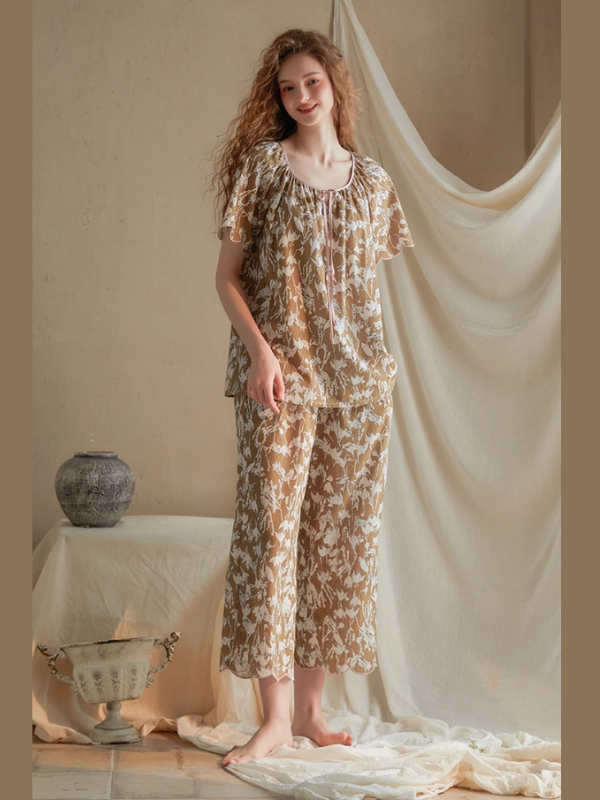 Botanical Whisper Floral Pajama Set