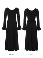 Midnight Ruffle Romance Dress