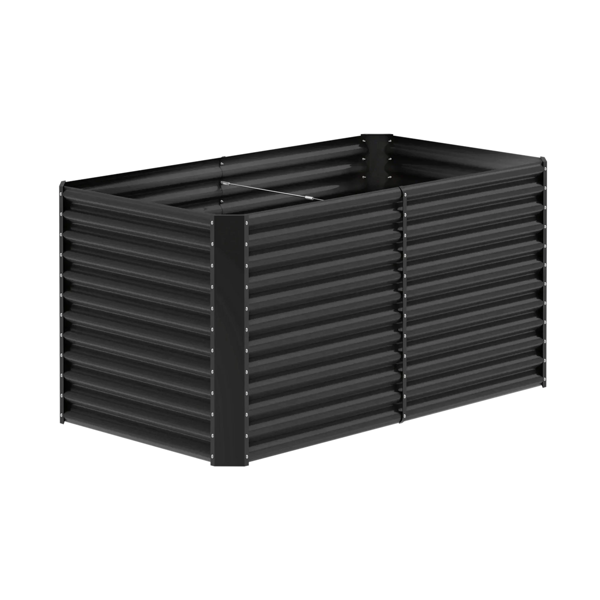set of 4 — 36-inch tall rectangular galvanized metal raised garden bed, 6 by 3 feet — view 9