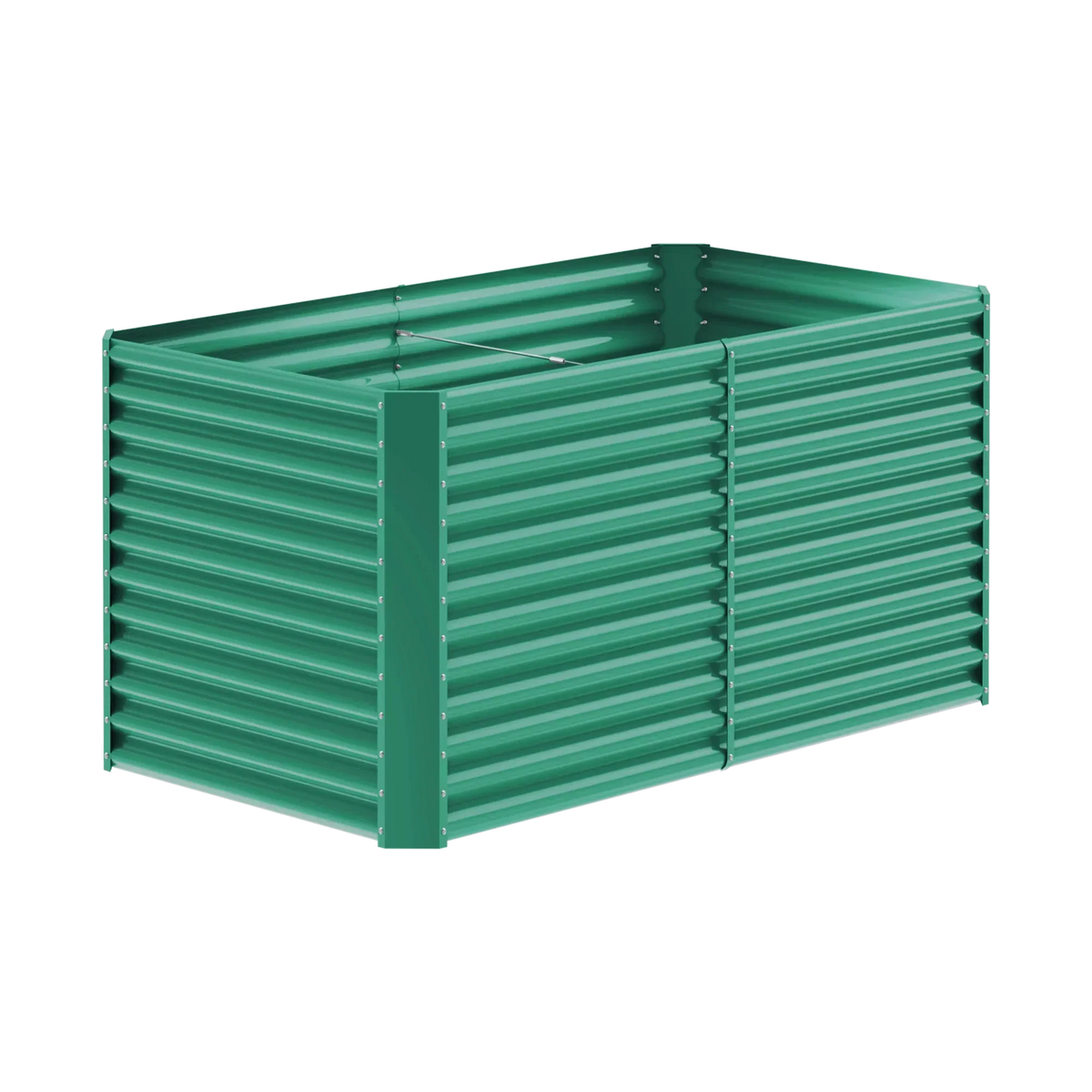 set of 4 — 36-inch tall rectangular galvanized metal raised garden bed, 6 by 3 feet — view 8