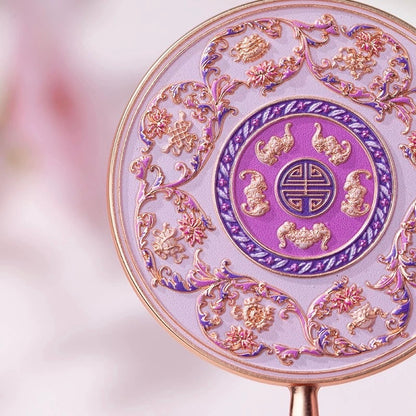 Eight Treasures Handheld Mirror