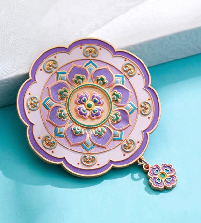 Birds and Flowers Pocket Mirror