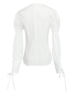 Victorian-Inspired Lace Collar Blouse