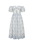 Blue Floral Emma Elegance Dress