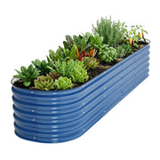 YoYoBloom 17" Tall 8' x 2' Metal Raised Garden Bed (9-in-1) | Upgrade 2.0 Knee-High Design image 28