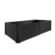 24-inch tall rectangular galvanized metal raised garden bed — view 26
