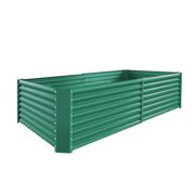 24-inch tall rectangular galvanized metal raised garden bed — view 25