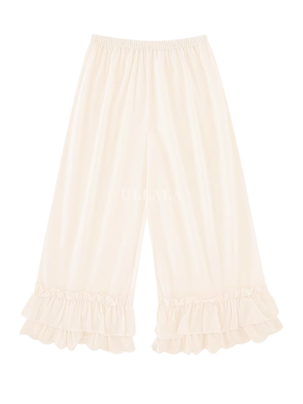 Whispering Blooms Lace-Trim Nightgown