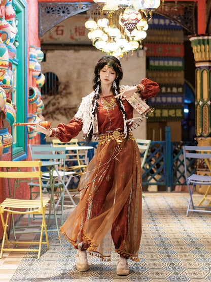 Dunhuang Style Modern Hanfu, New Chinese Style, Sunset 日落
