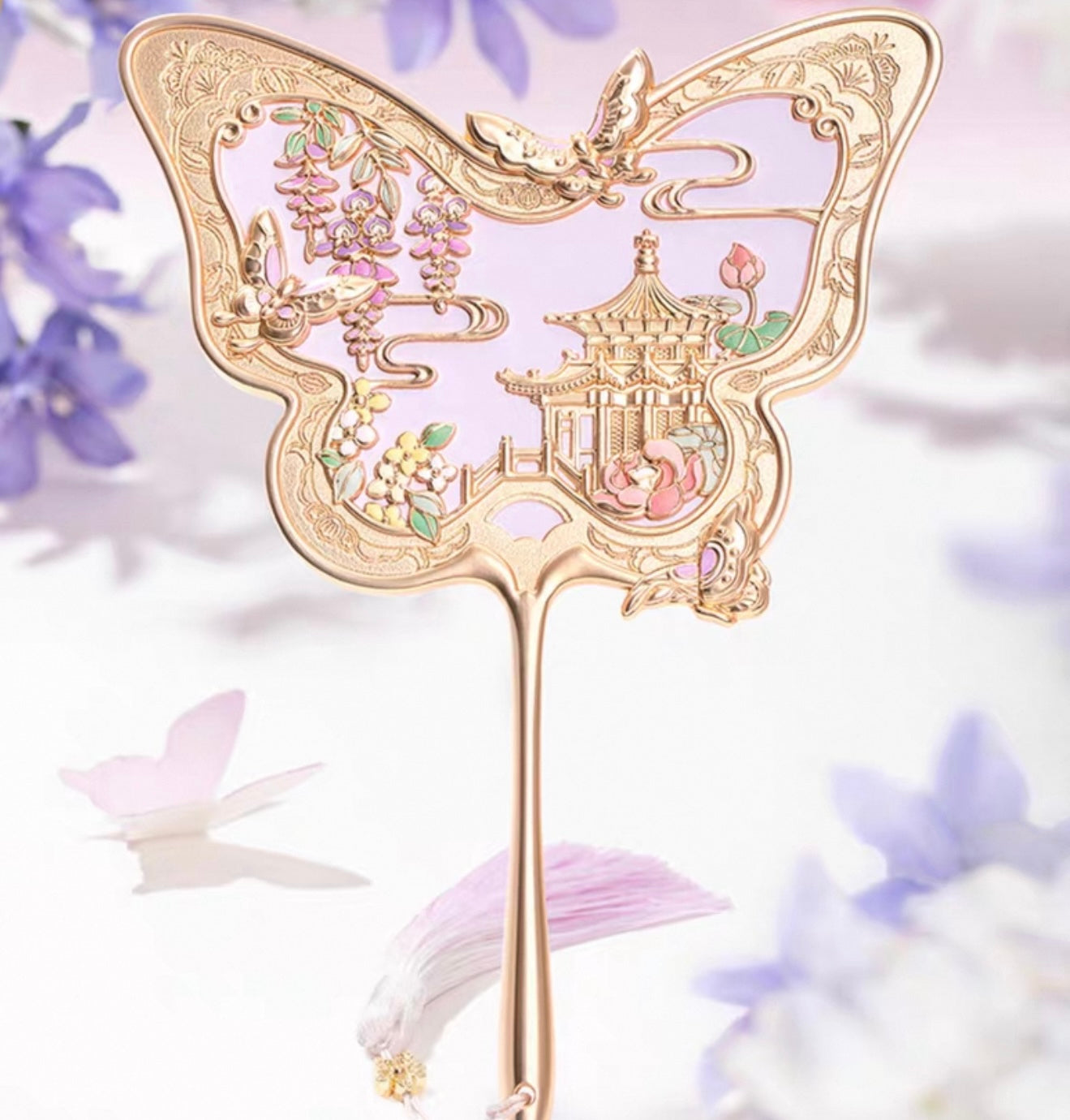 Butterfly Palace Handheld Mirror