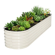 YoYoBloom 17" Tall 8' x 2' Metal Raised Garden Bed (9-in-1) | Upgrade 2.0 Knee-High Design image 26