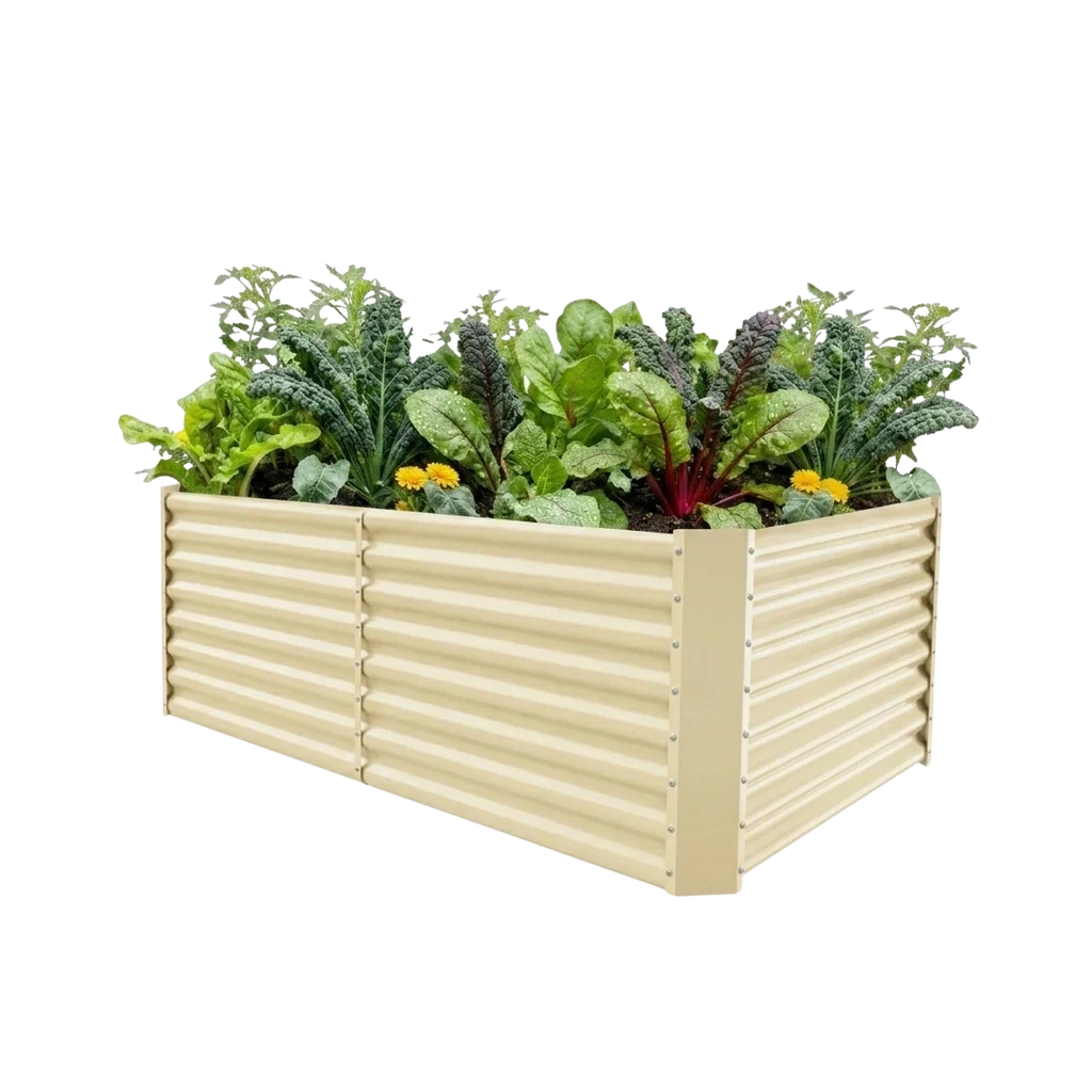 set of 10 — 24-inch tall rectangular galvanized metal raised garden bed, 6 by 3 feet — view 5