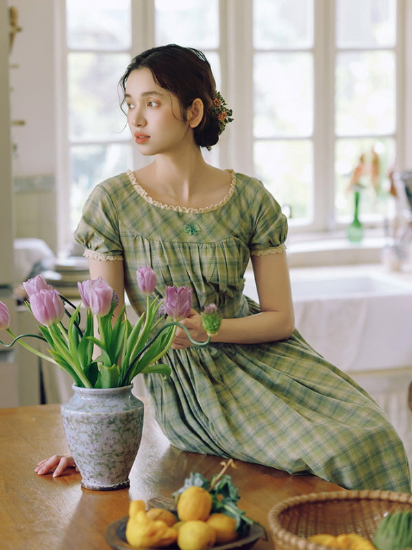 Whispering Meadows Plaid Dress