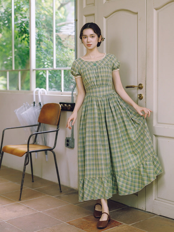 Whispering Meadows Plaid Dress