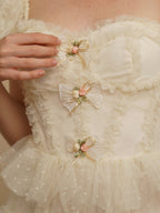 Ivory Princess Garden Ruffle Dress