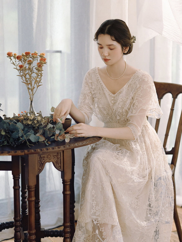 Moonlit Garden Lace Dress