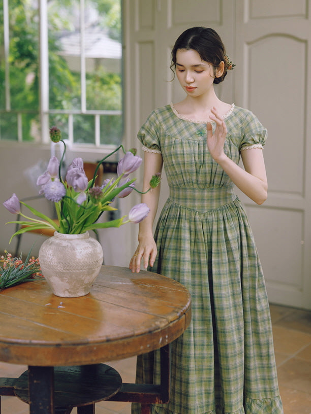Whispering Meadows Plaid Dress