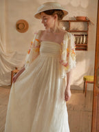 Floral Sleeves Enchanted Garden Bloom Dress