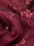 Midnight Rose Sequin Tulle Gown
