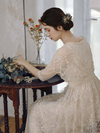 Moonlit Garden Lace Dress