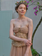Blossom Garden Embroidered Corset & Skirt