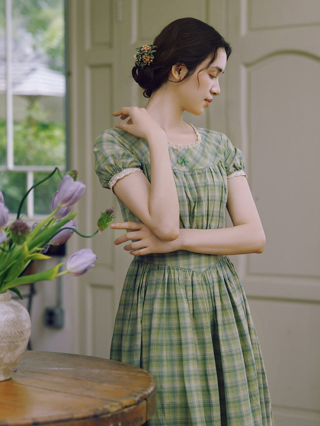 Whispering Meadows Plaid Dress