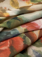 Tropical Sunset Watercolor Floral Dress