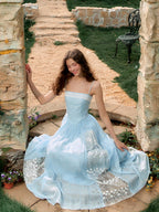 Sky Bloom Garden Dress