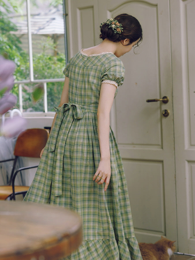 Whispering Meadows Plaid Dress