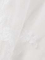 Ivory Garden Bloom Dress with Lace Ruffles