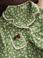 Green Meadow Lace Pajama Set