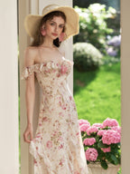 Rose Ruffle Bloom Dress
