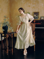 Storybook Lace Capelet Dress