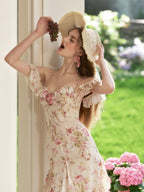 Rose Ruffle Bloom Dress