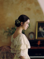 Storybook Lace Capelet Dress