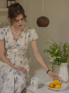 Blue Blossom Vintage Lace Dress