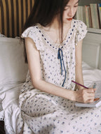 Bluebud Lace Ribbon Nightgown