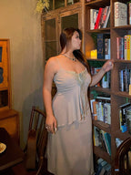 Curvy Fairytale Lace Trim Dress