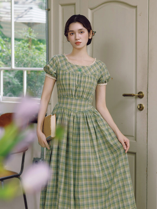 Whispering Meadows Plaid Dress