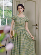 Whispering Meadows Plaid Dress